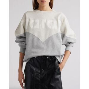 Isabel Marant Etoile Houston Sweatshirt - 32 Us 0 Ecru/Grey